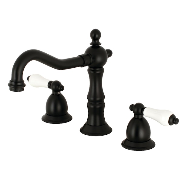 Kingston Brass KS1970PL 8" Widespread Bathroom Faucet, Matte Black KS1970PL - main